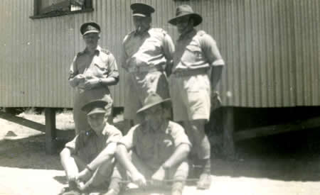 Officers, Northam Army Camp, 1942. Courtesy Elsie Solly