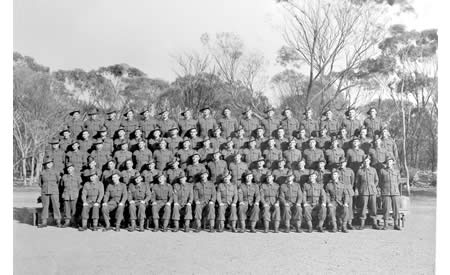 Fifth Reinforcements of the 2/32nd Battalion, Northam Camp, May 1941. Courtesy Ted Brindle