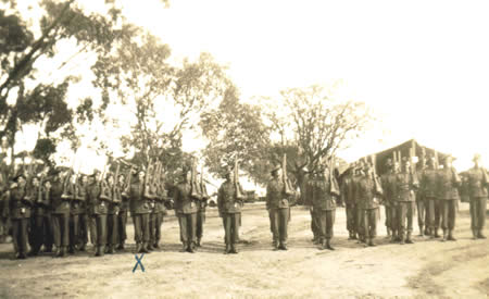 2/32nd Battalion Reinforcements on parade, Northam Camp, 1941. Courtesy Ted Brindle
